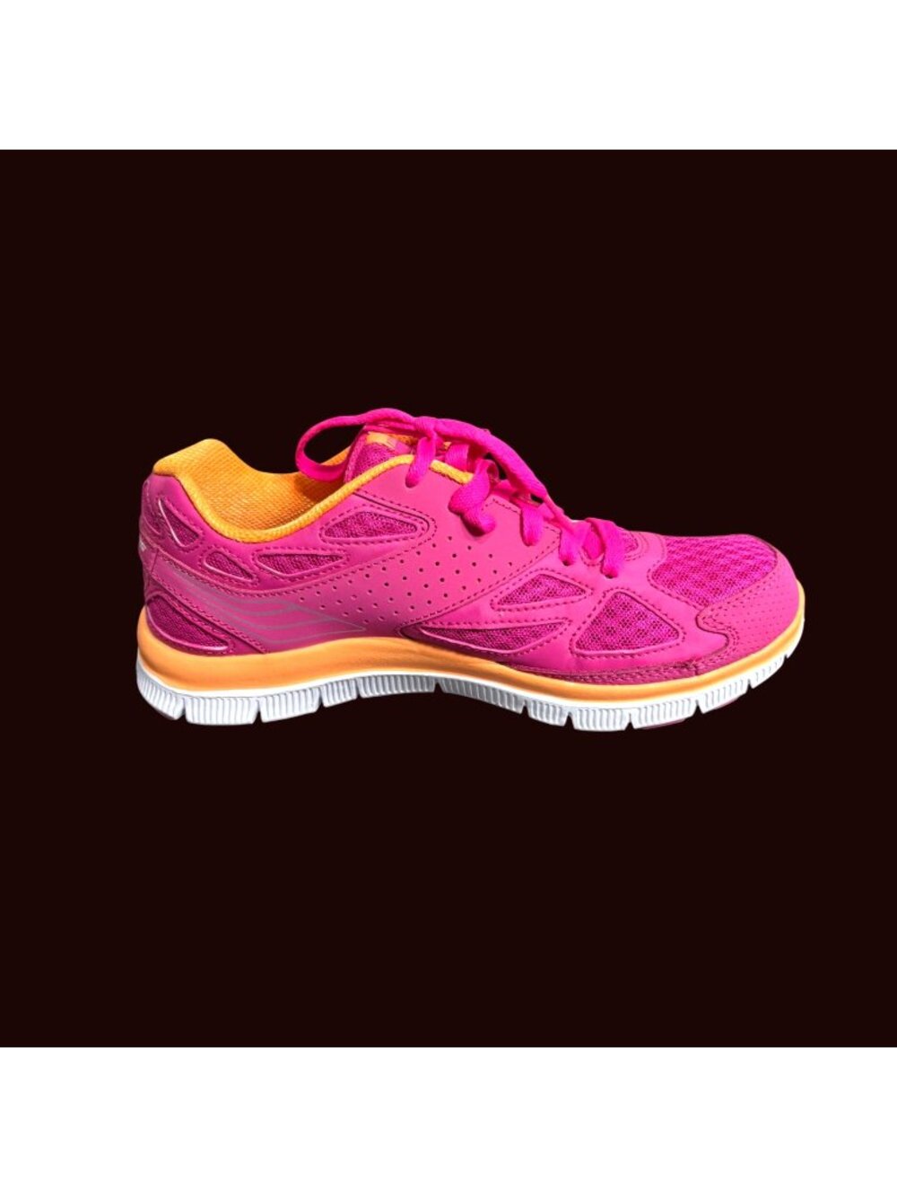 Women’s Skechers 11726 HPOR Running Shoes Pink Orange Size 7